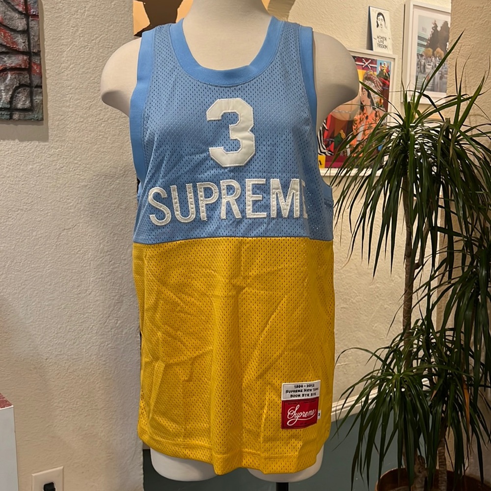RARE DS 2012 Supreme Split Iverson Denver Nuggets Basketball Jersey Lakers